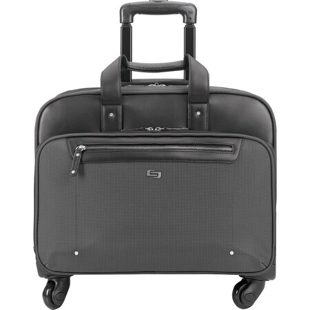 Solo Rolling Case, Spinner Wheels, 18-1/10"Wx10-1/4"Lx15-3/5"H, GY USLEXE95010